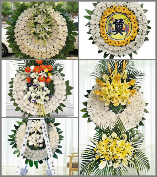 山西运城万荣县荣河镇南坑东村花圈速递